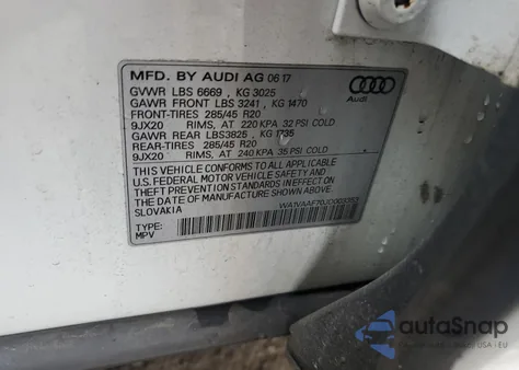 2018 Audi Q7 Prestige from USA, damaged, VIN WA1VAAF70JD003353